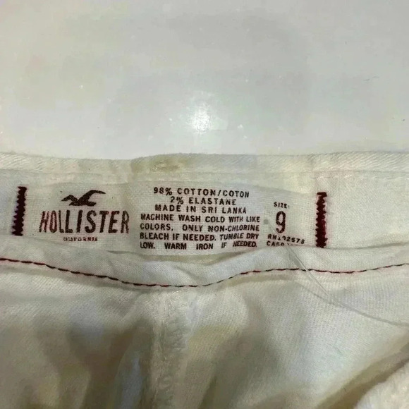 Hollister women’s low rise cargo shorts white size 9 NWT - Picture 4 of 9